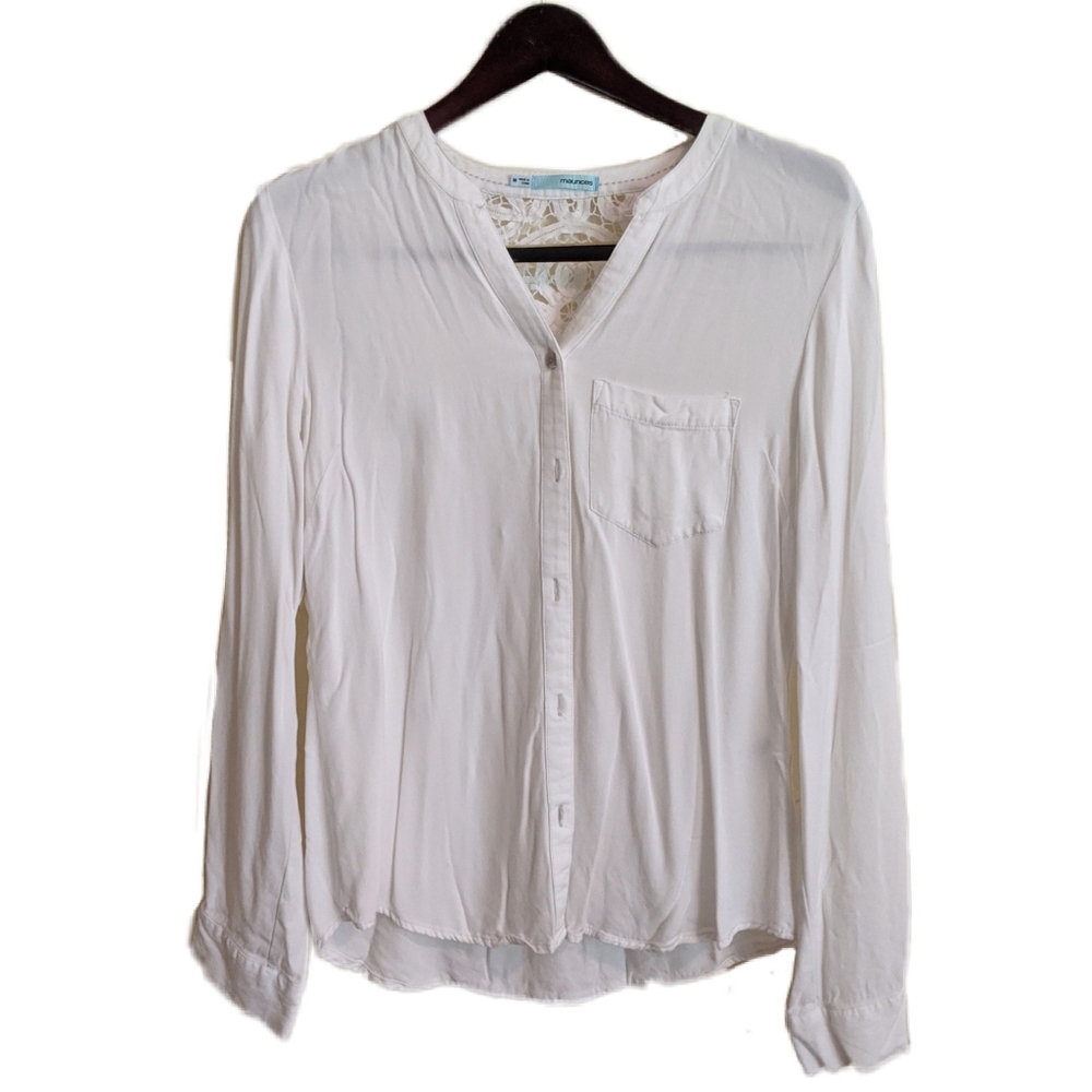 Maurice's Lace Back Long Sleeve M